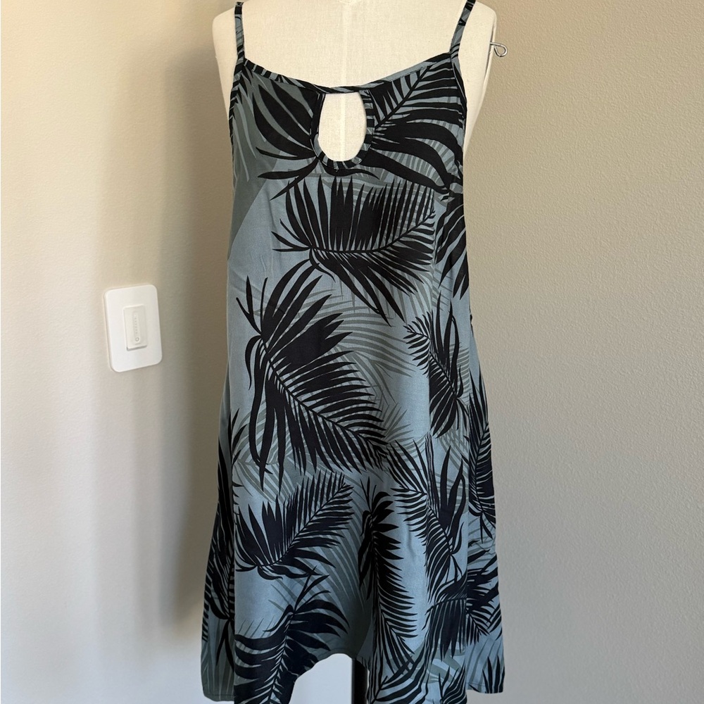 Hawaiian Palm-Print Swim Cover Up